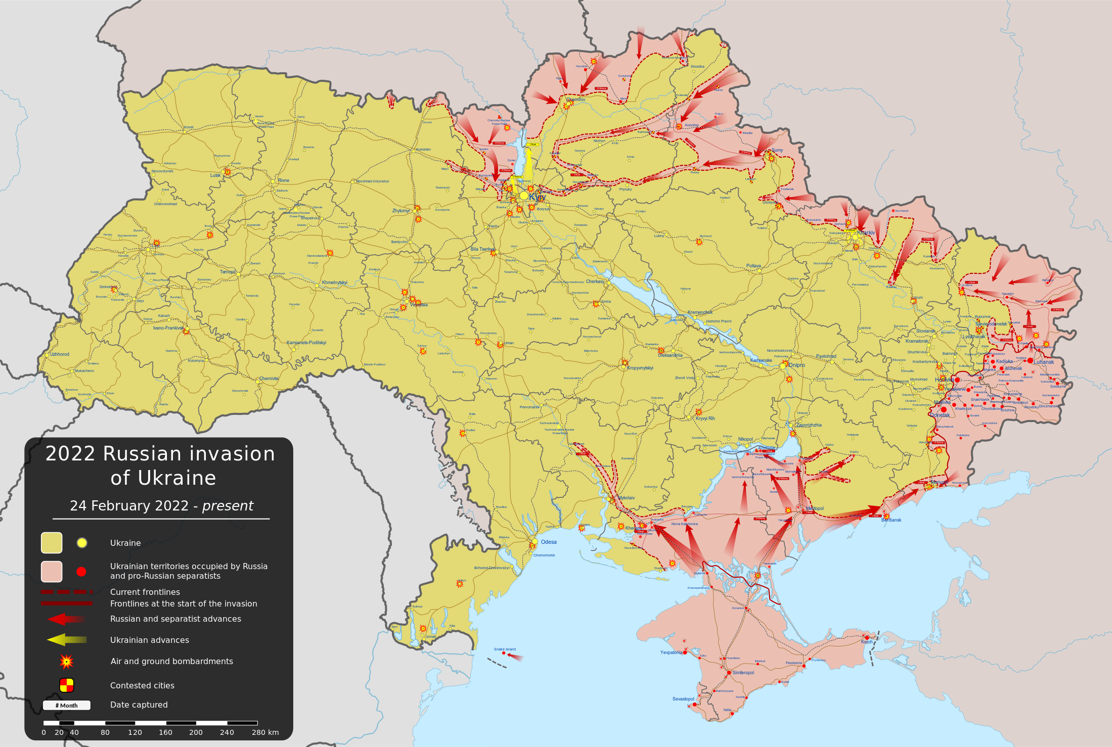Russian-Ukraine on-ground war situation as of early March 8