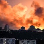 A widespread destruction in a violent and extensive Russian missile and drone attack on the Ukrainian capital