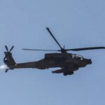 A US Apache helicopter crashed near the Strait of Hormuz